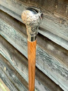 Wooden Custom Walking <b>Stick</b> with Brass Derby Handle Swagger Walking Cane Rule Wooden Vintage Designer Walking <b>Stick</b> Ronpex - Product Image 4
