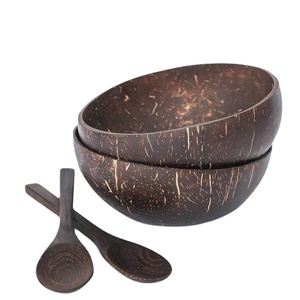 TOP PRODUCT 2025 High Quality Low MOQ Custom Logo Polished <b>Coconut</b> Spoon Eco Friendly Long Lasting <b>Coconut</b> <b>Shell</b> Bowl - Product Image 5