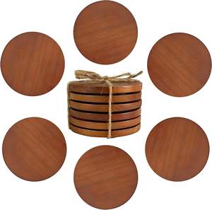 Indian Factory Supply Acacia <b>Coasters</b> With Holder Drink Tea Custom <b>Coasters</b> Shape <b>and</b> Size at Star Crafts India - Product Image 2