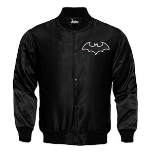 Chaquetas de béisbol de satén rosa de color hermoso personalizado-Para hombres Chaqueta universitaria de satén de seda de temporada de invierno de alta calidad - Product Image 3