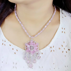 ชุดสร้อยคอโชคเกอร์หินโฆษณาตามสั่งชุดเครื่องประดับอินเดียสำหรับงานแต่งงานงานหมั้นและครบรอบ - Product Image 2