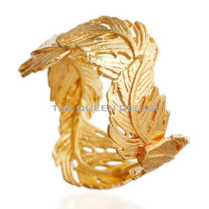 Porte anneau de serviette en métal métal doré pour l'artisanat forme ronde meilleure qualité artisanat nouveau Design Top produit - Product Image 3