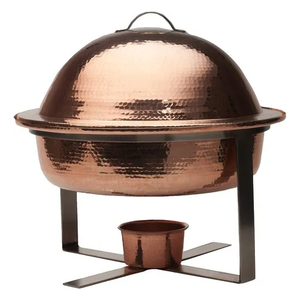 Plato de frotamiento dotado, elegante calentador de comida para Buffet, juego de platos de frotamiento para catering, bodas, hotel, restaurante, fiesta y acabado moderno - Product Image 1