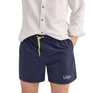 Vente en gros OEM 240 Grammes Shorts vierges Séchage rapide Respirant Gym Cordon de serrage Poches en maillot pour hommes Mince Décontracté Solide Sweat Tricoté - Product Image 4