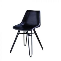 Vente chaude Polyvalent Industriel En Cuir Pliable Chaise De Salle À Manger Jambes En Épingle À Cheveux pour La Maison Bar Appartement Maison Bureau Entrepôt Gym