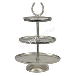 Fiestas de cumpleaños, celebración, 2 niveles, soporte para pastel, elegante estilo de broca de caballo, postre, frutas, Cupcakes, plato, soporte para pastel en Ecuestre - Product Image 4