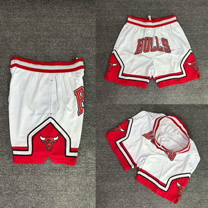 Short de l'équipe de basket-ball américaine à vente chaude Short en maille brodée avec poches - Product Image 1