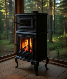 Estufa de Hierro Fundido de Alta Resistencia Dorello MF113, Calefactor para Cocina, Sala de Estar, Ecológico, para Leña, Apartamento - Product Image 1