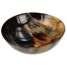 Bol en corne le plus chaud forme longue corne de vache de buffle salade bol de service vaisselle fruits décoratif corne salade bols à soupe avec vente - Product Image 6