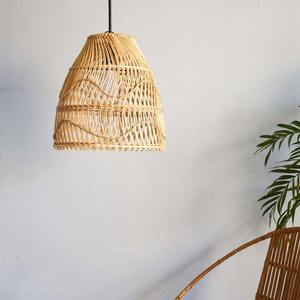 High Quality European Decorative Rattan Hanging Lampshade for Home Interior <b>Lighting</b> Cheap Wholesale for Home & Hotel Use - Product Image 2