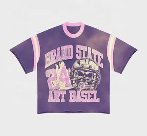 Y2K Streetwear Cropped Boxy <b>Fit</b> <b>T</b> <b>Shirt</b> for Men Oversized Heavyweight Cotton Boxy Crop Tee Custom Screen Print Men <b>T</b> <b>Shirt</b> - Product Image 4