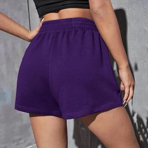 Nuevo diseño logotipo personalizado mujeres sudor mujeres pantalones cortos 100% algodón francés Terry gimnasio pantalones cortos para correr para mujeres precio razonable OEM - Product Image 4