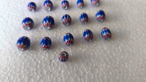 Perles de verre à chevron Vibrant 9x12mm sur mesure pour les conceptions de bijoux audacieuses, l'artisanat et les accessoires d'inspiration ethnique et colorés - Product Image 3