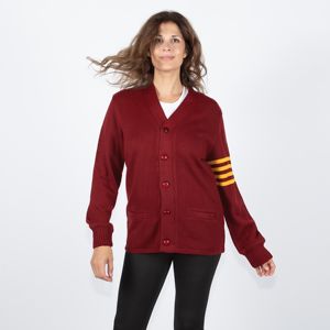 เสื้อสเวตเตอร์ถักแบบมีกระดุมติดโลโก้สวมใส่สบาย - Product Image 2