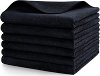 Serviettes de séchage en microfibre professionnelles pour lavage de voiture Black & Gray Serviette en microfibre par le fabricant de serviettes en microfibre