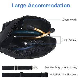 Riñonera de enfermera con bolsillos para equipo médico, soporte de cinta, tijeras de vendaje y suministros de emergencia, estudiante y enfermera - Product Image 3