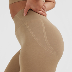 Leggings à taille élastique pour femmes et leggings de yoga respirants à taille haute et à séchage rapide très vendus avec logo personnalisé - Product Image 5