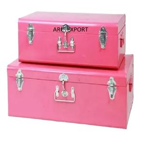 Luxury Pink Powder Coated <b>Decoration</b> <b>Storage</b> Boxes Set of 2 Fancy <b>Decorating</b> Modern Stylish Latest <b>Storage</b> <b>Box</b> for Wedding Usage - Product Image 1