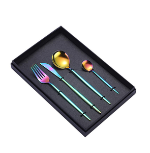 Set de couverts de cuisine en laiton doré avec miroir polonais Set de couverts en acier Taille personnalisée Set de couverts de table à dîner - Product Image 3