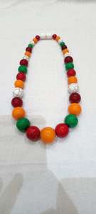 Collar de resina acrílica hecho a mano, artesanía india con temática artística para bodas, fiestas y regalos, joyería de moda para mujer - Product Image 6