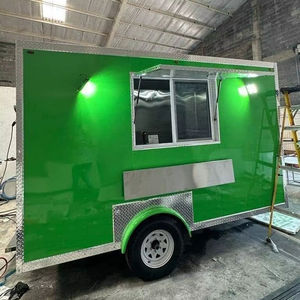 Petite remorque alimentaire mobile personnalisée Nouveaux camions de restauration rapide en fibre de verre en acier inoxydable pour Concession Ice Cream Hotdogs Snack Foods - Product Image 1