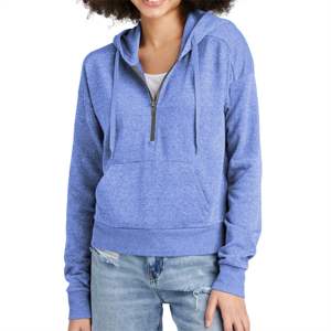 Sweat à capuche à fermeture éclair royale pour femmes, sweat à capuche confortable pour tous les jours, parfait pour les voyages et les tenues décontractées - Product Image 6