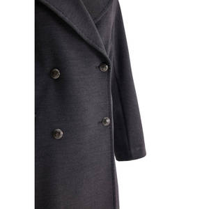 Abrigo de lana gris de doble botonadura con capucha y forro desmontable - Product Image 2