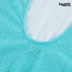 2025 Women's Unique <b>Bikini</b> Swimwear Customizable Tank Bra Scoop Neckline Cotton/Bamboo Breathable Low MOQ Wholesale Front Logo - Product Image 5