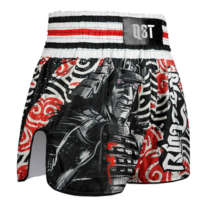 Pantalones cortos de boxeo personalizados al por mayor para Kickboxing Jiu Jitsu Muay Thai & MMA-ropa de compresión 100% poliéster ligero secado rápido - Product Image 5