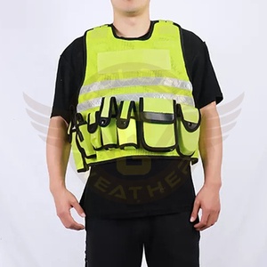 เสื้อกั๊กนิรภัยเสื้อกั๊กมองสูงอเนกประสงค์ปรับแต่งได้มีหลายกระเป๋าเพิ่มความปลอดภัยและความปลอดภัย - Product Image 1