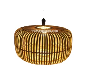 Pantalla de Lámpara de Bambú y Ratán Hecha a Mano, Decoración del Hogar, Luces de Mimbre, Artesanía Tejida a Mano, Hecho en Vietnam - Product Image 1