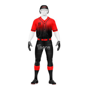 Ensemble d'uniformes de baseball en gros, maillot et pantalon de baseball personnalisés pour équipe, polyester respirant, OEM ODM - Product Image 1