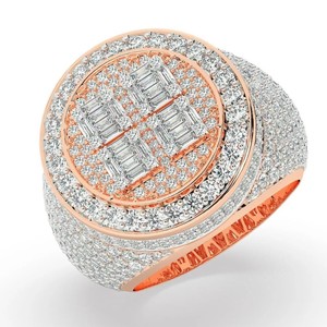 IGI Certified Diamond Hip Hop Iced Out Fine <b>Rings</b> 14k 18K Yellow Gold VVS Moissanite Baguette Cut Diamond <b>Ring</b> For <b>Men</b> Women - Product Image 6