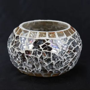 Porte-bougie en verre / Mosaïque votive pour la décoration de la maison |   Décoration de Diwali Décoration de la maison - Product Image 1