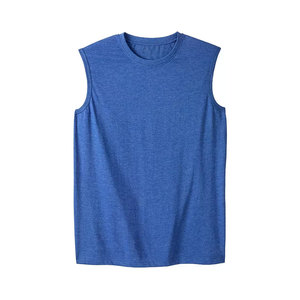 <b>Men's</b> <b>Tie</b> Dye Sleeveless Tank Top O-Neck Casual Knitted <b>Black</b> White Pattern - Product Image 5