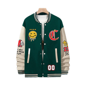 Custom Luxury Blank Varsity <b>Jackets</b> <b>Jacket</b> Men <b>Leather</b> High Quality Men's Sleeve Letterman Varsity <b>Jacket</b> for Men - Product Image 1