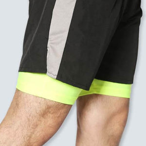 Top tendance meilleur été mode hommes Leggings avec short tenue décontractée durable confortable et respirant coton hommes Shorts - Product Image 6