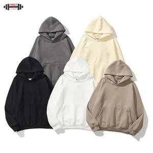 Pull à capuche unisexe à manches longues 300g/m2 pour homme, taille plus, teint en couleur unie, mode personnalisée - Product Image 1