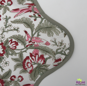 ขายร้อนอินเดียมือบล็อกพิมพ์ท่อผ้าเช็ดปากWaveผ้าหอยเช็ดปากผ้าเช็ดปากครัวใช้ในบ้านโรงแรมและร้านอาหาร - Product Image 2