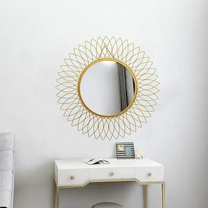 Miroir mural rond argenté moderne, fait main, personnalisable, épaisseur 4-10 mm, décoration pour chambre et salon, vente chaude - Product Image 2