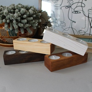 Comprar Portavelas de madera estándar Vajilla decorativa y portavelas decorativo para el hogar y la boda con producto a la venta - Product Image 1