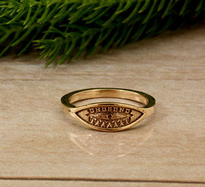 Bague Oeil en Laiton Plaqué Or Bague Ajustable pour Femme Bijoux Spirituels Boho - Product Image 1