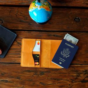 Porte-passeport en cuir cadeau de Noël pour femme portefeuille de voyage pour femme étui PTH-0097C - Product Image 3
