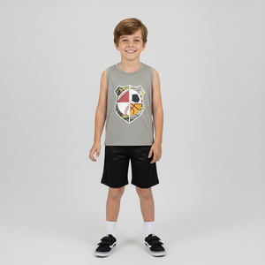 Conjunto Deportivo Moderno para Niños, Protección Multideportiva, Color Sólido |   Tela de Malla/Jersey de Spandex/Poliéster para Juego y Entrenamiento - Product Image 2