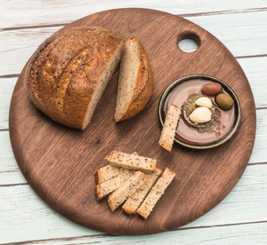 Planche à découper en bois dur naturel avec finition alimentaire |   Planche à découper en bois durable pour la cuisine quotidienne et la préparation des aliments - Product Image 1