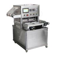 Machine d'emballage sous vide pour légumes, machine de scellage de plateau de tofu, scelleuse de plateau de carte de nourriture de viande en plastique portable,