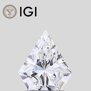 Diamante de Laboratorio con Corte Shield de 3 Quilates, Claridad VVS2, Certificado IGI, Suelto - Product Image 1