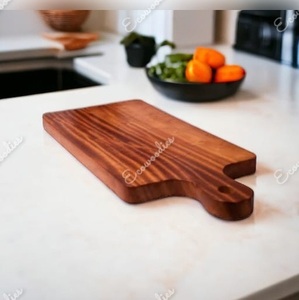 Unique Design Cutting Board Solid Bamboo <b>Wood</b> Portable Plate Vegetables Fruits Bread Tray Steak Chopping Blocks Simple Chopper - Product Image 1