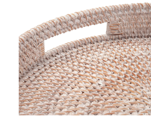 ถาดหวายไม้ไผ่ทรงกลมสำหรับตกแต่งเครื่องครัวอุปกรณ์ตกแต่งบ้าน - Product Image 6