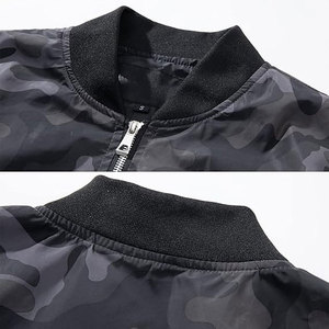 Men's Unique Design Custom Stain Polyester Solid Color <b>camo</b> Style Bomber <b>Jacket</b> High Quality with Stand Collar Men's <b>Jackets</b> - Product Image 3